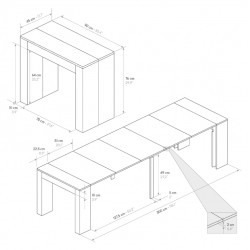 Consolle cemento cm 90x45h.76 aperta 3 metri nuova art.1934 consegna gratuita-arredamentishop.it  Tempesta Offerte mobili 375...