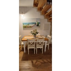 Tavolo in rovere allungabile nuovo art.0715 cm 160x85h.76 aperto cm 200/240consegna gratuita-arredamentishop.it  Tempesta Off...