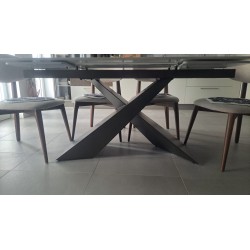 Tavolo gres porcellanato ceramica cm 160x90h.76 allungabile cm 200/240 nuovo art.2075 consegna gratuita-arredamentishop.it  T...