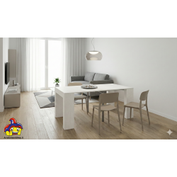 Consolle allungabile bianca cm 90x45h.76 aperta 3 metri nuova art.1978 consegna gratuita-arredamentishop.it  Tempesta Offerte...