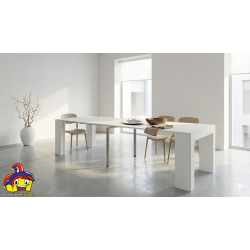 Consolle allungabile bianca cm 90x45h.76 aperta 3 metri nuova art.1978 consegna gratuita-arredamentishop.it  Tempesta Offerte...