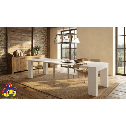 Consolle allungabile bianca cm 90x45h.76 aperta 3 metri nuova art.1978 consegna gratuita-arredamentishop.it  Tempesta Offerte...