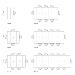 Consolle allungabile bianca cm 90x45h.76 aperta 3 metri nuova art.1978 consegna gratuita-arredamentishop.it  Tempesta Offerte...