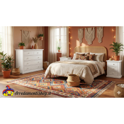 Comò con comodini montati cm 122x55h.90 e 60x35h.64 nuovi art.1364 consegna gratuita-arredamentishop.it  Tempesta Offerte mob...