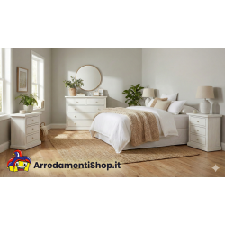 Comò con comodini montati cm 122x55h.90 e 60x35h.64 nuovi art.1364 consegna gratuita-arredamentishop.it  Tempesta Offerte mob...