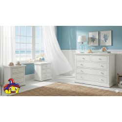 Comò con comodini montati cm 122x55h.90 e 60x35h.64 nuovi art.1364 consegna gratuita-arredamentishop.it  Tempesta Offerte mob...