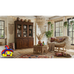 Cristalliera in arte povera cm 156x42h.205 nuova art.381 consegna gratuita-arredamentishop.it  Tempesta Offerte mobili 545,00...