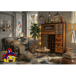 Mobile BAR industriale cm 100x32h.113 nuovo art.119043 consegna gratuita-arredamentishop.it  AD TREND Offerte mobili 295,00 €...