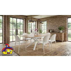 Tavolo 6 posti allungabile cm 120x80h.76 aperto cm 170x80h.76 nuovo art.2151 consegna gratuita-arredamentishop.it  Tempesta O...