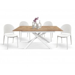 Tavolo 6 posti allungabile cm 120x80h.76 aperto cm 170x80h.76 nuovo art.2151 consegna gratuita-arredamentishop.it  Tempesta O...