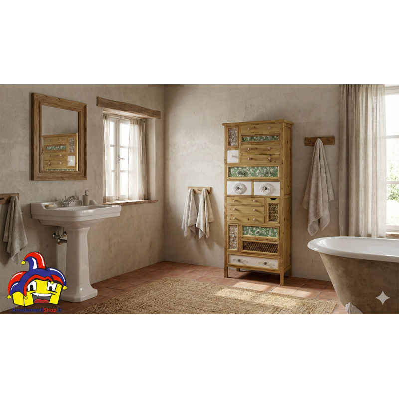 Cassettiera stretta e alta cm 64x34h.152 nuova art.119288 consegna gratuita-arredamentishop.it  AD TREND Offerte mobili 270,0...