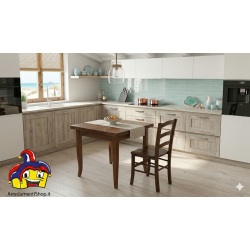 Tavolo quadrato 100x100 allungabile a libro cm 200x100h.78 art.0014 nuovo consegna gratuita-arredamentishop.it  Tempesta Offe...