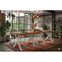 Tavolo 120 allungabile cm 320 x80h.76 nuovo art. 2322 consegna gratuita-arredamentishop.it  Tempesta Offerte mobili 495,00 € ...