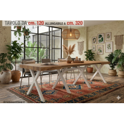 Tavolo 120 allungabile cm 320 x80h.76 nuovo art. 2322 consegna gratuita-arredamentishop.it  Tempesta Offerte mobili 495,00 € ...