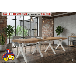 Tavolo 120 allungabile cm 320 x80h.76 nuovo art. 2322 consegna gratuita-arredamentishop.it  Tempesta Offerte mobili 495,00 € ...