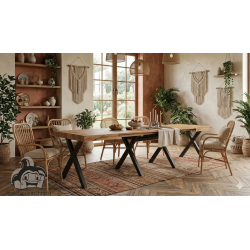 Tavolo allungabile 120 legno aperto cm 320x80h.76 nuovo art.2321 consegna gratuita-arredamentishop.it  Tempesta Offerte mobil...