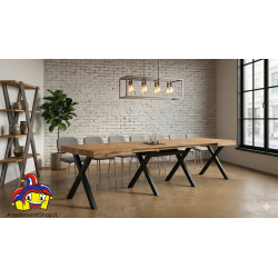 Tavolo allungabile 120 legno aperto cm 320x80h.76 nuovo art.2321 consegna gratuita-arredamentishop.it  Tempesta Offerte mobil...