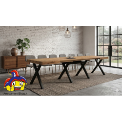 Tavolo allungabile 120 legno aperto cm 320x80h.76 nuovo art.2321 consegna gratuita-arredamentishop.it  Tempesta Offerte mobil...