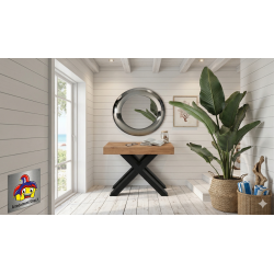 Consolle allungabile 4 metri chiusa cm 90x45h.75 aperta cm 90x402h.75 legno nuova art.2373 consegna gratuita-arredamentishop....