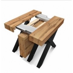 Consolle allungabile 4 metri chiusa cm 90x45h.75 aperta cm 90x402h.75 legno nuova art.2373 consegna gratuita-arredamentishop....