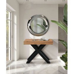 Consolle allungabile 4 metri chiusa cm 90x45h.75 aperta cm 90x402h.75 legno nuova art.2373 consegna gratuita-arredamentishop....