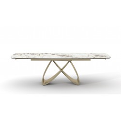 Tavolo calacatta oro allungabile cm 180x90h.76 aperto cm 260x90h.76 nuovo art.02300 consegna gratuita-arredamentishop.it  Tem...