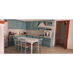 Tavolo allungabile bianco cm 160x85h.78 aperto cm 200/240 gamba tornita nuovo art.1010 consegna gratuita-arredamentishop.it  ...