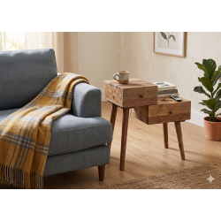 Comodino legno rustico cm 62,5x36h.66 nuovo art.100572 consegna gratuita-arredamentishop.it  AD TREND Offerte mobili 95,00 € ...