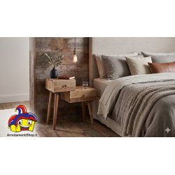 Comodino legno rustico cm 62,5x36h.66 nuovo art.100572 consegna gratuita-arredamentishop.it  AD TREND Offerte mobili 95,00 € ...