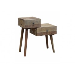 Comodino legno rustico cm 62,5x36h.66 nuovo art.100572 consegna gratuita-arredamentishop.it  AD TREND Offerte mobili 95,00 € ...