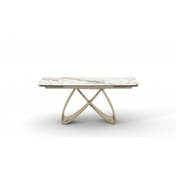 Tavolo calacatta gold allungabile cm 160x90h.76 aperto cm 240x90h.76 nuovo art.2393 consegna gratuita-arredamentishop.it  Tem...