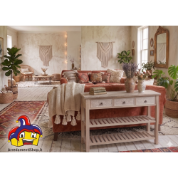 Consolle da ingresso cm 155x40h.93 legno con 3 cassetti nuova montata art.119312 consegna gratuita-arredamentishop.it  AD TRE...