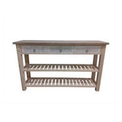 Consolle da ingresso cm 155x40h.93 legno con 3 cassetti nuova montata art.119312 consegna gratuita-arredamentishop.it  AD TRE...