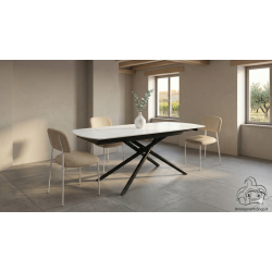 Tavolo rotante allungabile cm 120x88h.76 aperto cm 180 ceramica nuovo art.2206 consegna gratuita-arredamentishop.it  Tempesta...