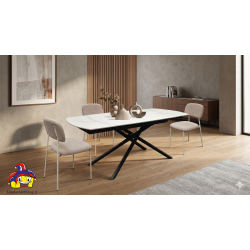 Tavolo rotante allungabile cm 120x88h.76 aperto cm 180 ceramica nuovo art.2206 consegna gratuita-arredamentishop.it  Tempesta...