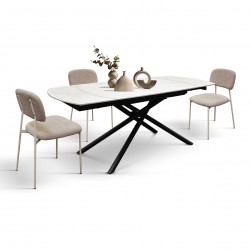 Tavolo rotante allungabile cm 120x88h.76 aperto cm 180 ceramica nuovo art.2206 consegna gratuita-arredamentishop.it  Tempesta...