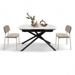 Tavolo rotante allungabile cm 120x88h.76 aperto cm 180 ceramica nuovo art.2206 consegna gratuita-arredamentishop.it  Tempesta...