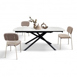 Tavolo rotante allungabile cm 120x88h.76 aperto cm 180 ceramica nuovo art.2206 consegna gratuita-arredamentishop.it  Tempesta...