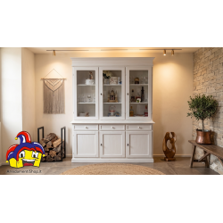 Cristalliera bianca cm 156x42h.205 classica tre ante nuova art.1381 consegna gratuita-arredamentishop.it  Tempesta Offerte mo...