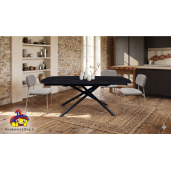 Tavolo girevole cucina ceramica e ferro cm 120x88h.76 aperto cm 180 nuovo art.2207 consegna gratuita-arredamentishop.it  Temp...