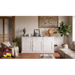 Credenza 3 ante montata cm 156x42h.85 bianca nuova art.1382 consegna gratuita-arredamentishop.it  Tempesta Offerte mobili 295...