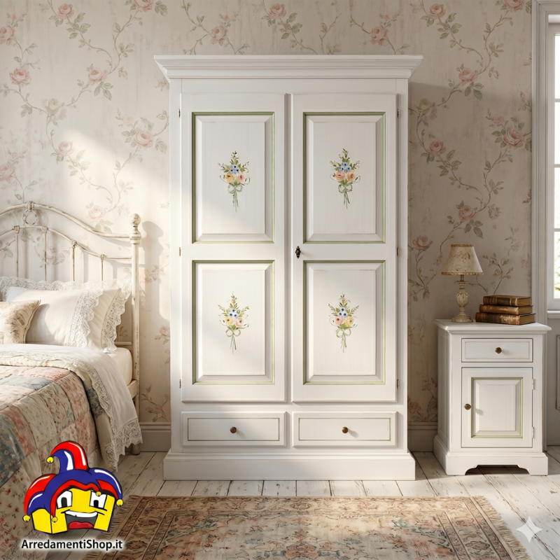 Armadio decorato a mano cm 125x61h.200 nuovo art.504 consegna gratuita-arredamentishop.it  Tempesta Offerte mobili 540,00 € 5...