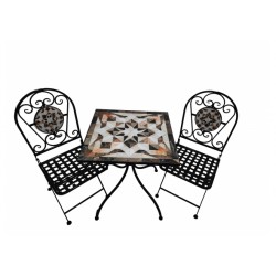 Set da bistrot 2 sedie e 1 tavolino cm 60x60h.72 nuovo art.116111 consegna gratuita-arredamentishop.it  AD TREND Offerte mobi...