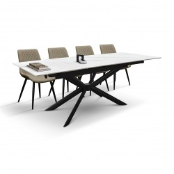 Tavolo da pranzo in ceramica cm 160x90h.76,5 aperto cm 210 nuovo art.2302 consegna gratuita-arredamentishop.it  Tempesta Offe...