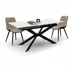 Tavolo da pranzo in ceramica cm 160x90h.76,5 aperto cm 210 nuovo art.2302 consegna gratuita-arredamentishop.it  Tempesta Offe...