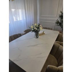 Tavolo da pranzo in ceramica cm 160x90h.76,5 aperto cm 210 nuovo art.2302 consegna gratuita-arredamentishop.it  Tempesta Offe...