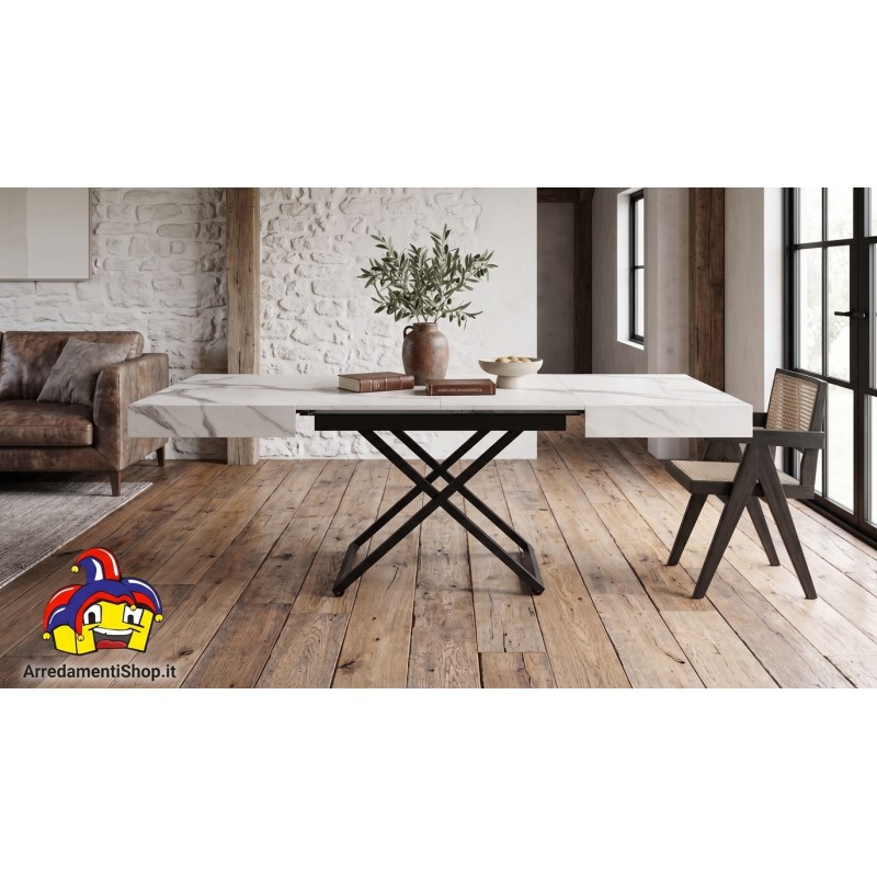 Tavolo sollevabile cm 120x80h.30 aperto cm 170/220 nuovo art.2283 consegna gratuita-arredamentishop.it  Tempesta Offerte mobi...