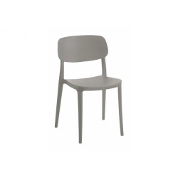Sedie plastica giardino set 2 pezzi in 2 colori grigio/albicocca nuove art.122849 consegna gratuita-arredamentishop.it  AD TR...