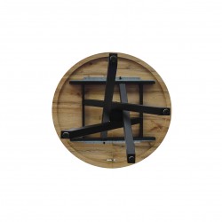 Tavolo rotondo legno rustico cmø100h.75 aperto cm 100x140h.75 nuovo art.2220 consegna gratuita-arredamentishop.it  Tempesta O...