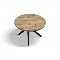 Tavolo rotondo legno rustico cmø100h.75 aperto cm 100x140h.75 nuovo art.2220 consegna gratuita-arredamentishop.it  Tempesta O...
